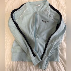 SOLD Y2K Tommy Hilfiger Light Blue Zip-Up Jacket
